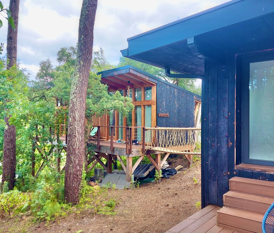 "The Tree Lodge", For Sale Seignosse Village Near the Golf Course &amp; 4km from the beach, charming 2 bed / 2 bath villa plus one bedroom guest house, newly renovated and set in very quiet surroundings with unique views... &pound; 1,078,000